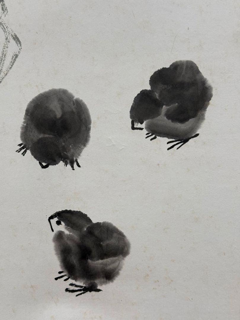 斉白石の「牽牛花図」