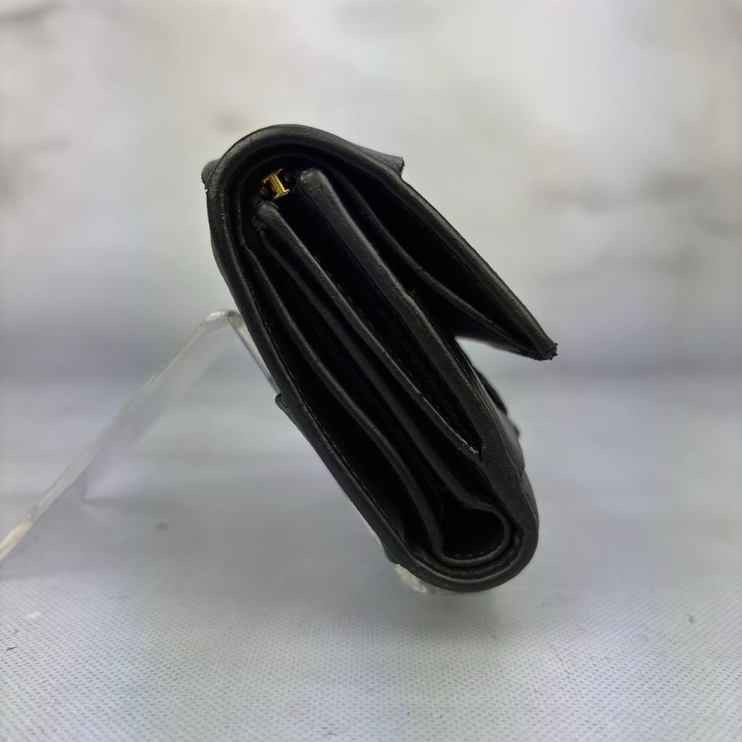 【正規品✨】BOTTEGA VENETA 三つ折り財布 ブラック