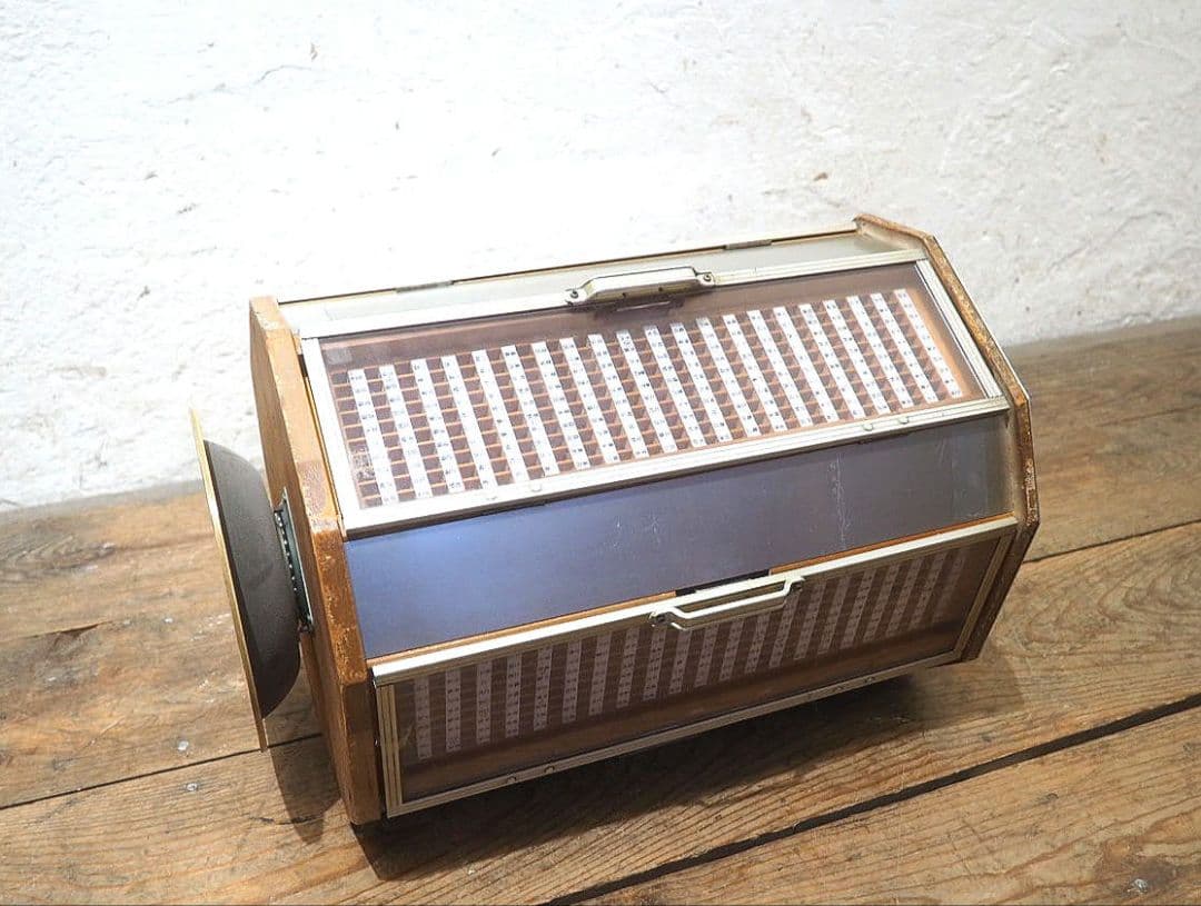 1337 回転式　レトロなハンコケース　判子　店舗什器　レトロ　ヴィンテージ