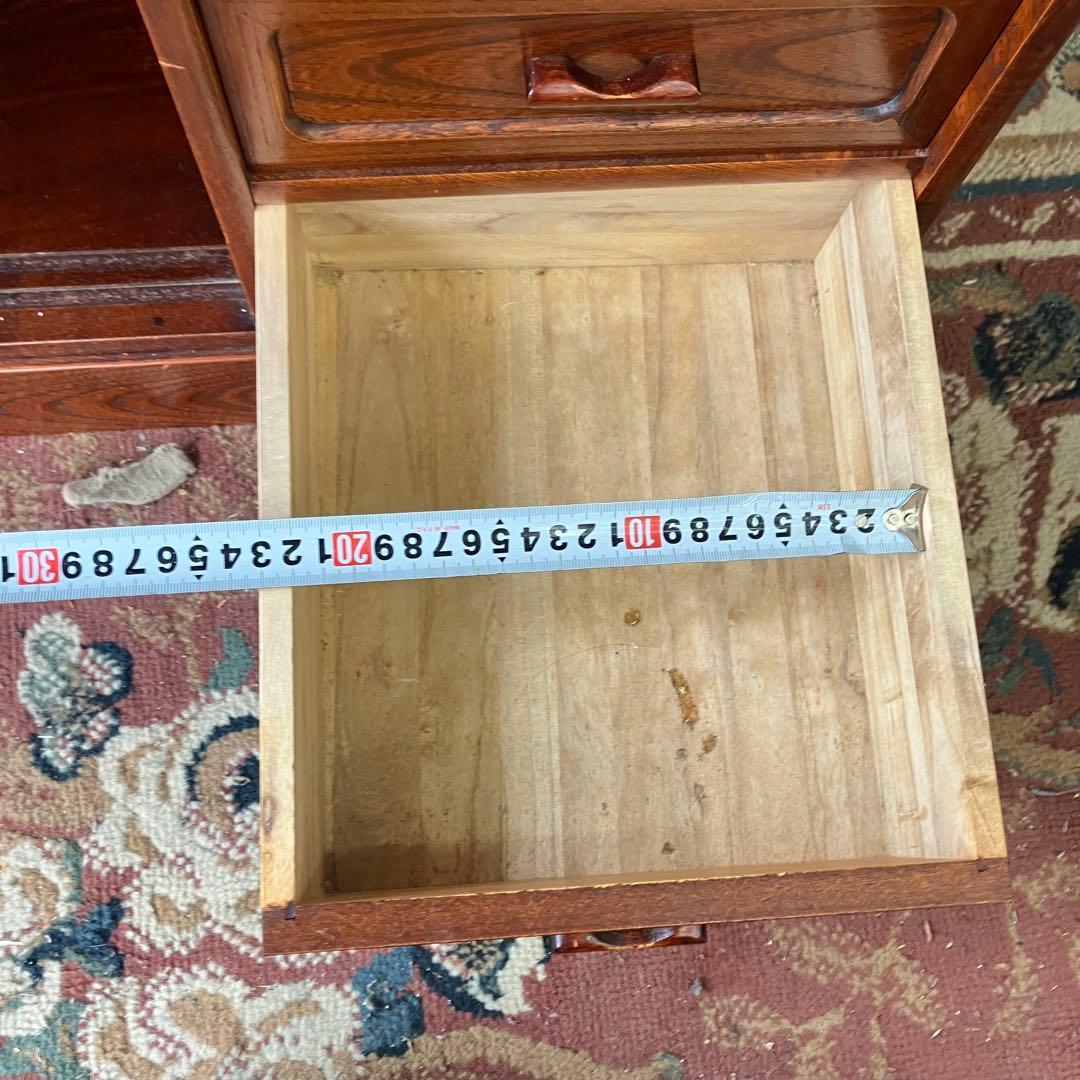 昭和レトロ 無垢材 茶箪笥 茶棚 ガラス戸 サイドボード 古家具 古民家 古道具