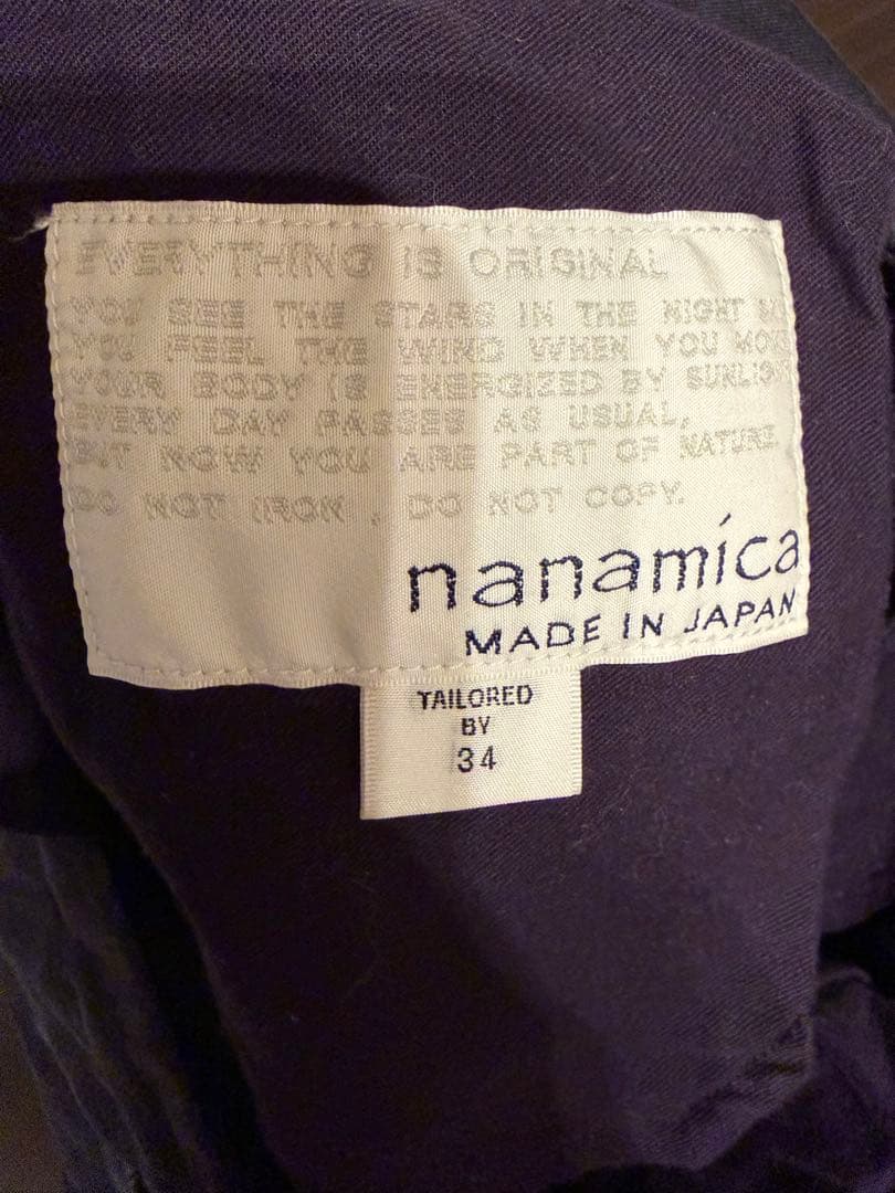 パンツ nanamica Wide Chino Pants Navy W34