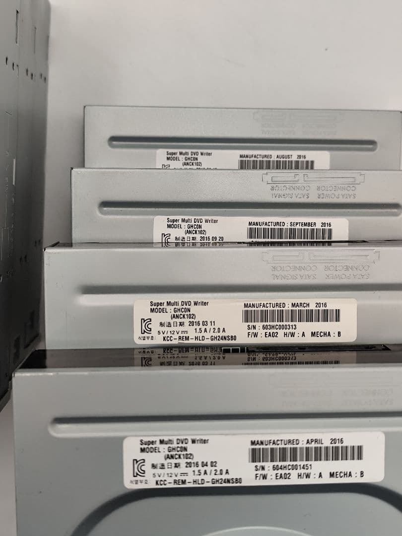 日立LG SATA接続 内蔵型 DVDスーパーマルチ9個