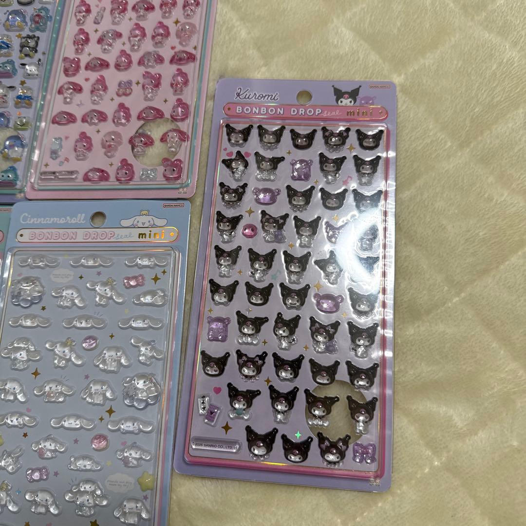 【正規品】サンリオ　ボンボンドロップシールミニ　7種セット
