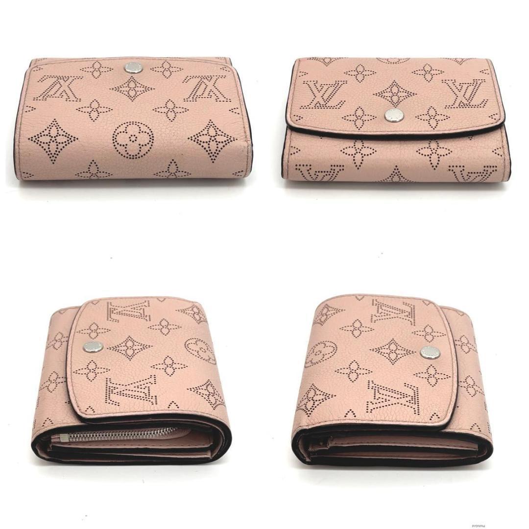 ルイヴィトン マヒナ ポルトフォイユ イリス コンパクト ピンク 二つ折り財布