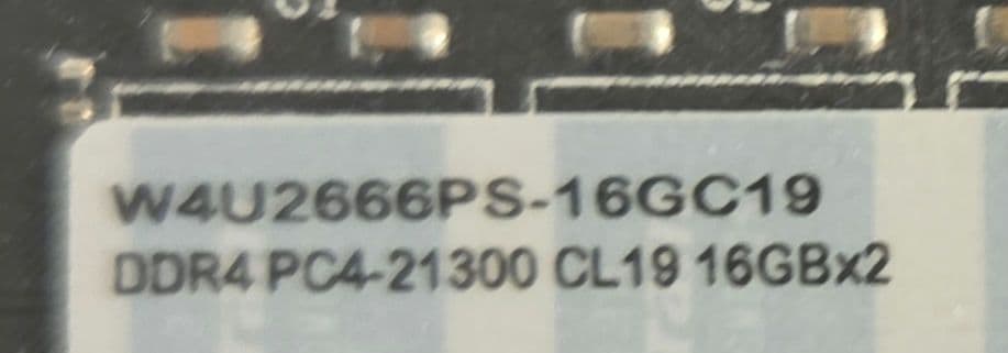 panram DDR4 21300 32GB (16GB×2) メモリ