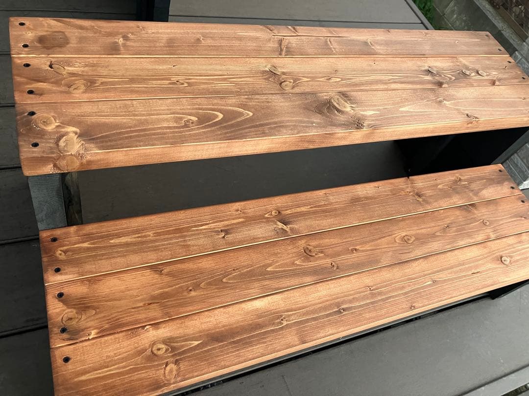 ハンドメイド　勝手口　階段