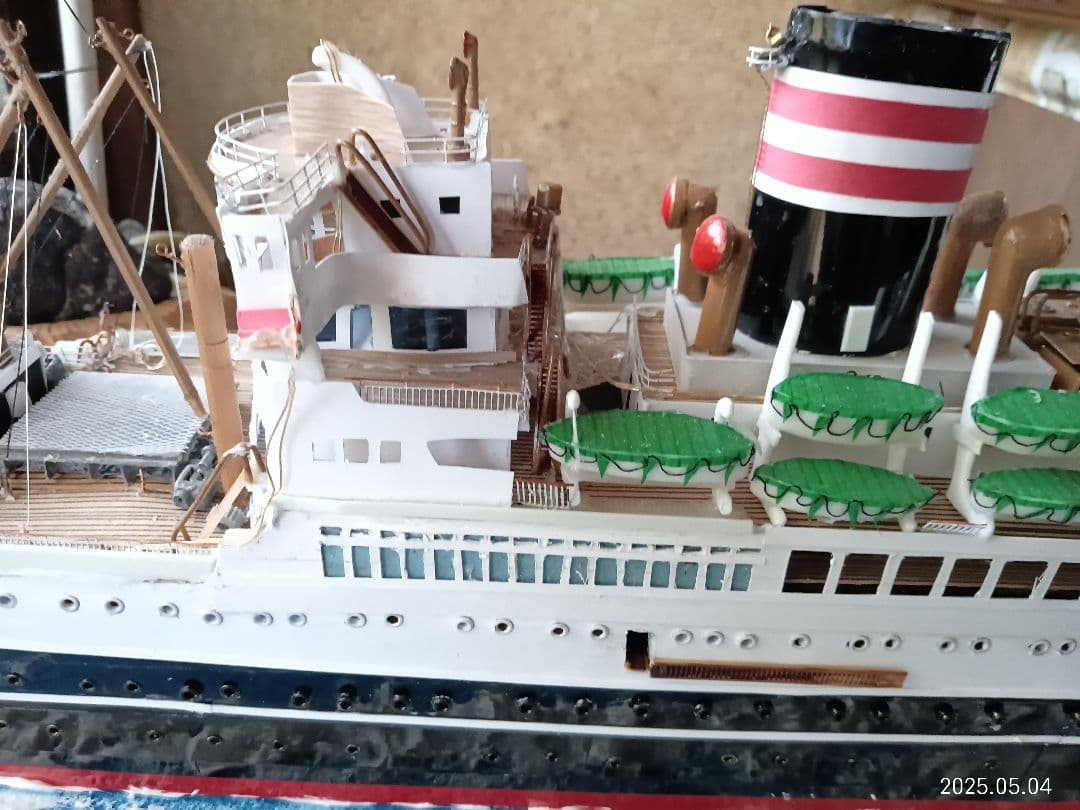 日本郵船 浅間丸 ハンドメイド模型