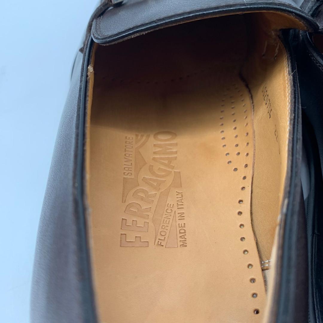 未使用級✨サルヴァトレーフェラガモ シューズ シルバー金具 26.5cm