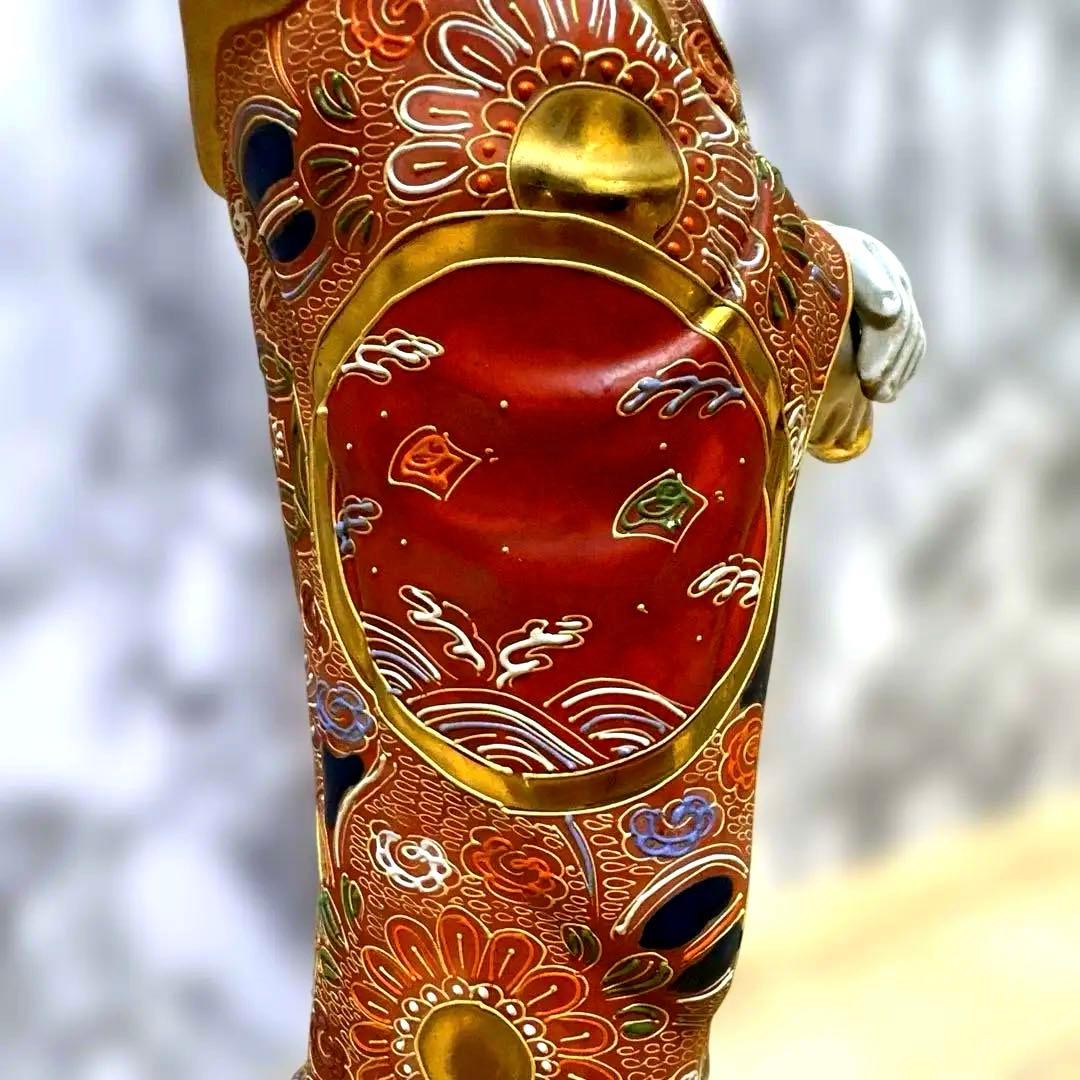 九谷焼　観音菩薩　金彩　骨董品　美術置物　仏像　期間限定値引き