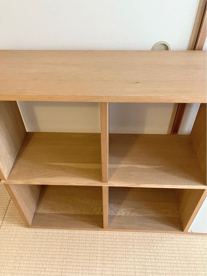 無印　スタッキングシェルフセット 5段 2列 オーク材
