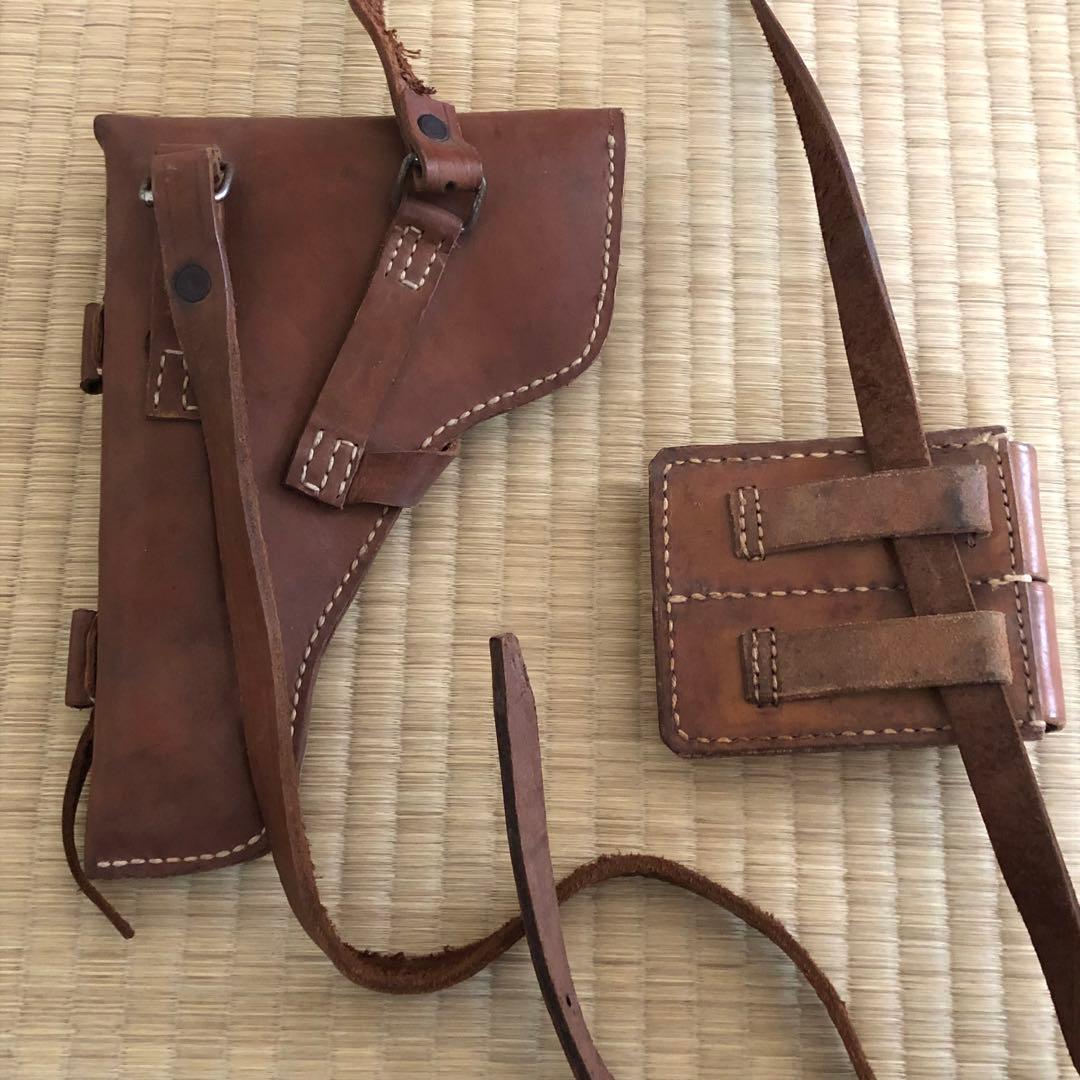 牛革54式拳銃カバー　中国版トカレフ「五四式自動手槍」カバー警用本物保証　時代物