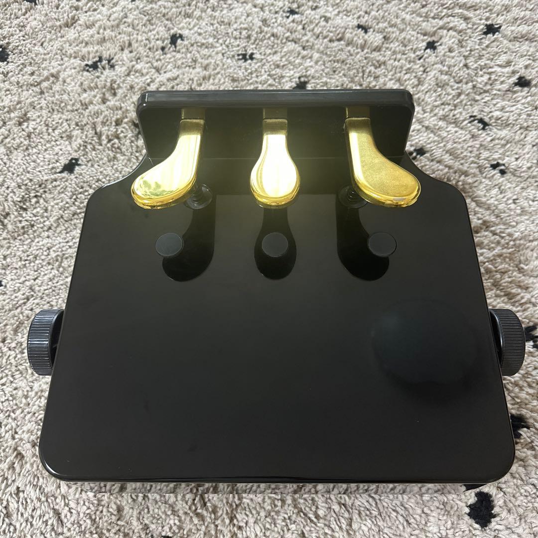 美品✨️ ピアノ 補助ペダル 足台　黒