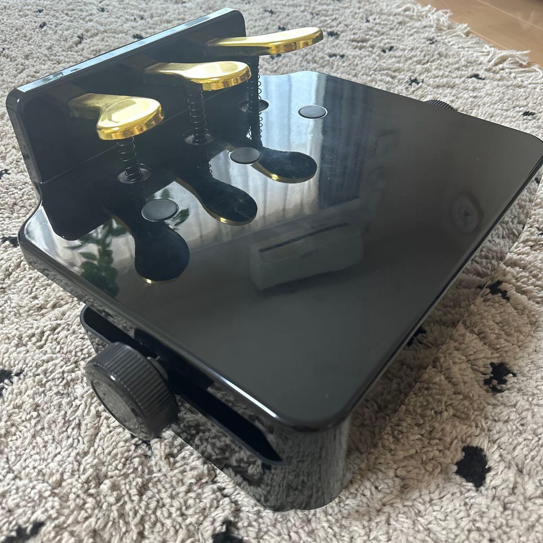 美品✨️ ピアノ 補助ペダル 足台　黒