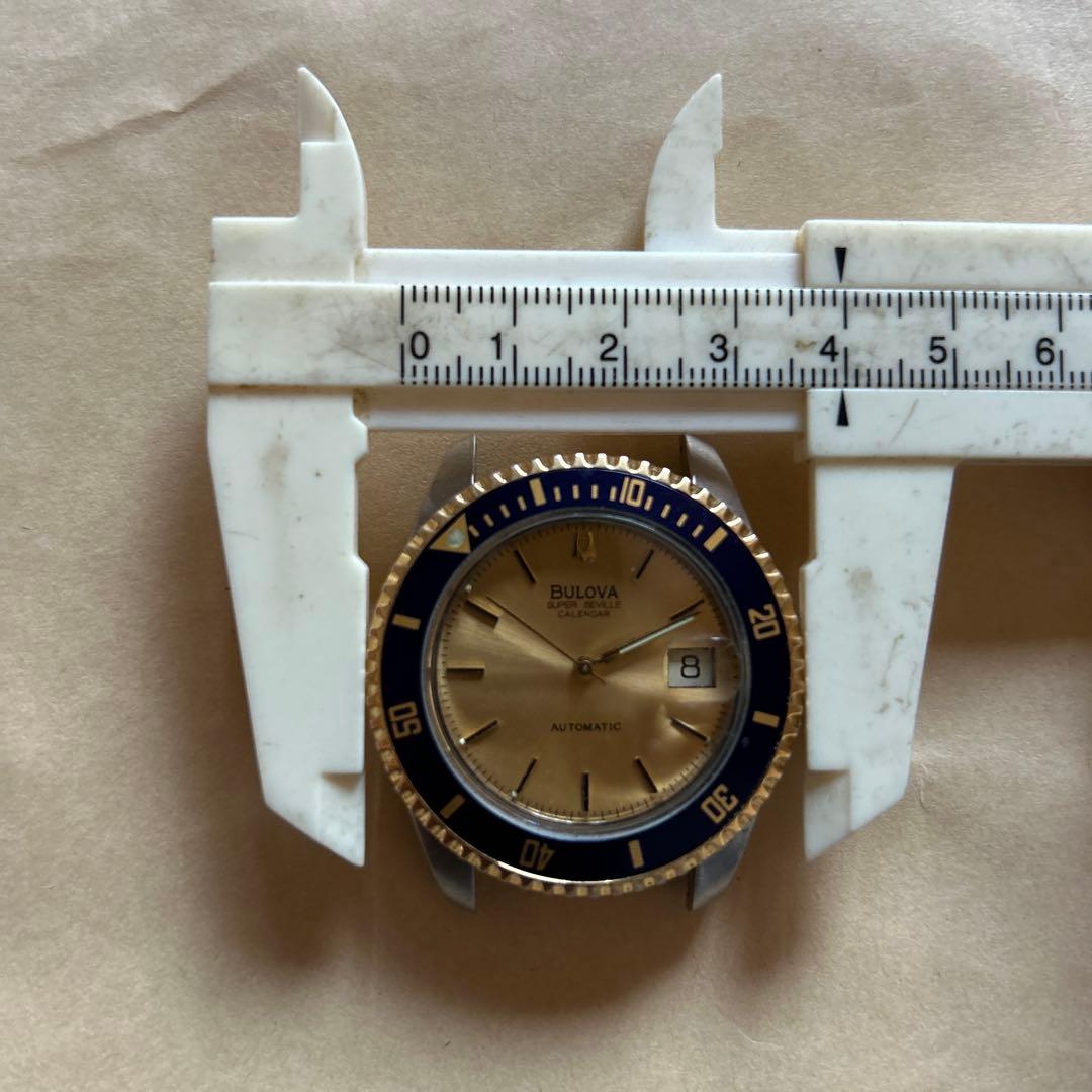 招*猫様 Bulova 自動巻き時計 ゴールド/ブルー