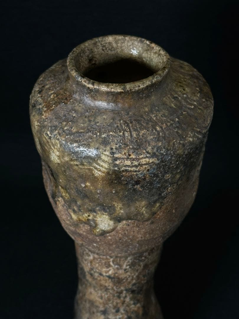 古伊賀　花生　花瓶　伊賀焼