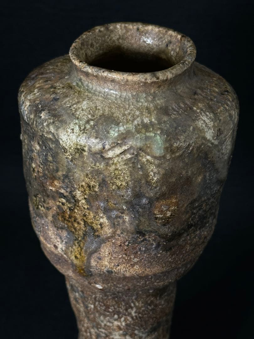 古伊賀　花生　花瓶　伊賀焼