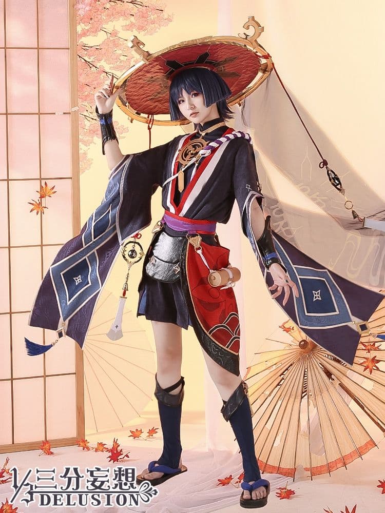 原神げんしん 散兵 スカラマシュ三分妄想製 コスプレ衣装 高級感フルセット 新品