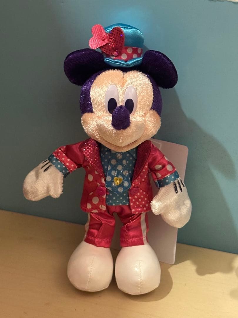 ディズニーパルパルーザ ミニファン ぬいぐるみバッジ ミッキー ミニー