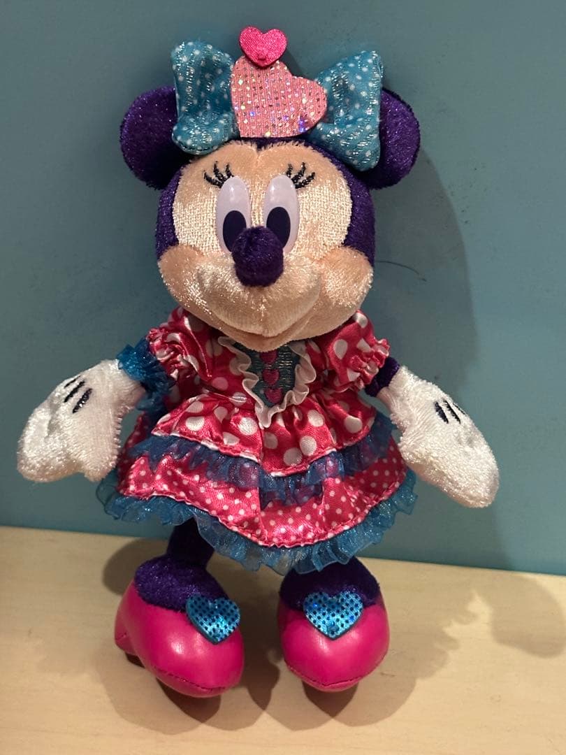 ディズニーパルパルーザ ミニファン ぬいぐるみバッジ ミッキー ミニー