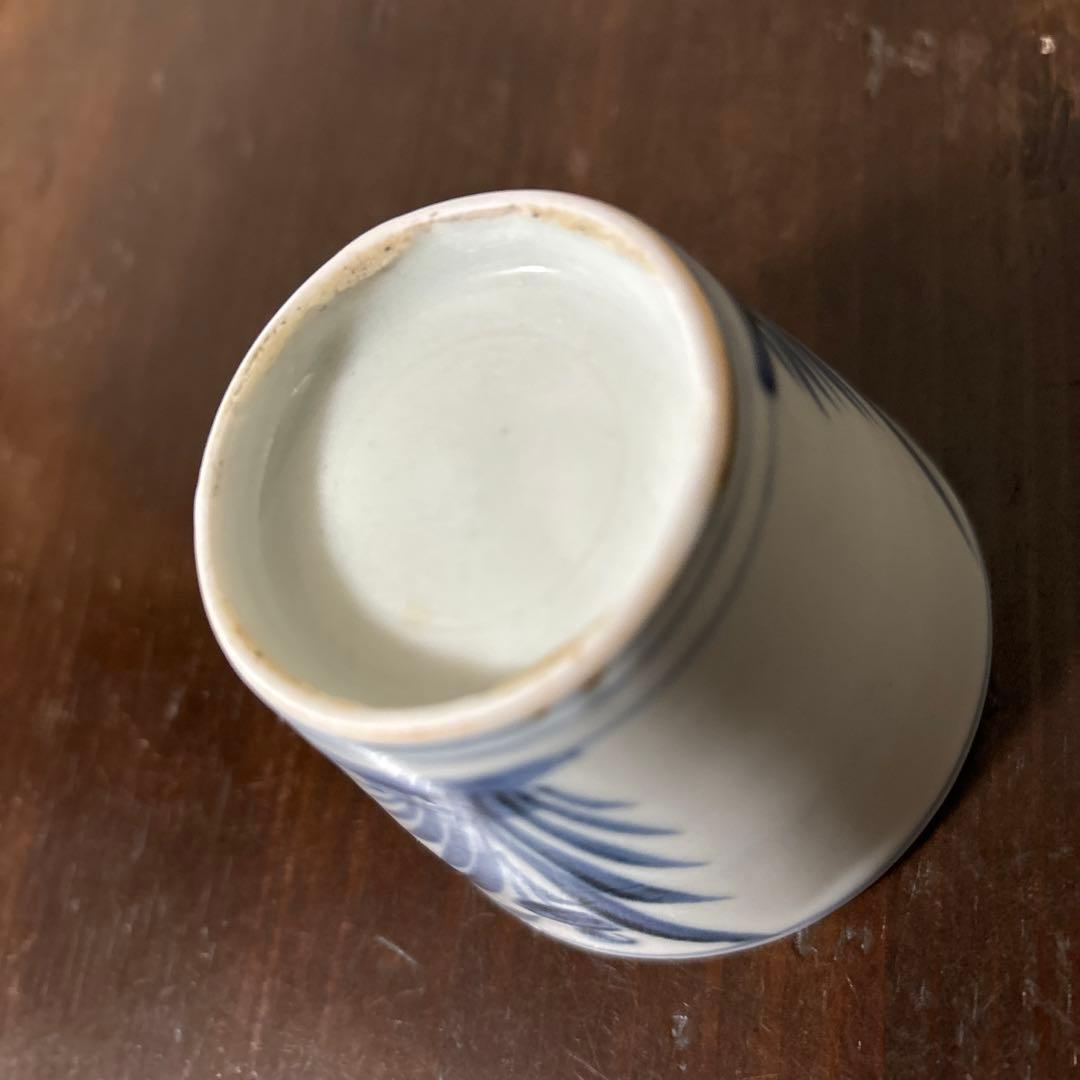 古伊万里染付蕎麦猪口　初期手　　江戸時代　骨董品．アンティーク　料治熊太　李朝