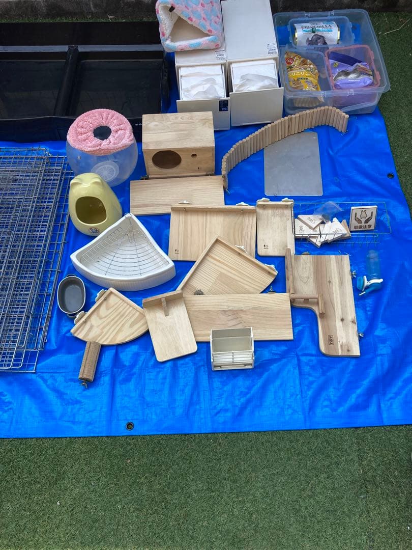 チンチラ用ケージ、木製パーツセット、いろいろ！