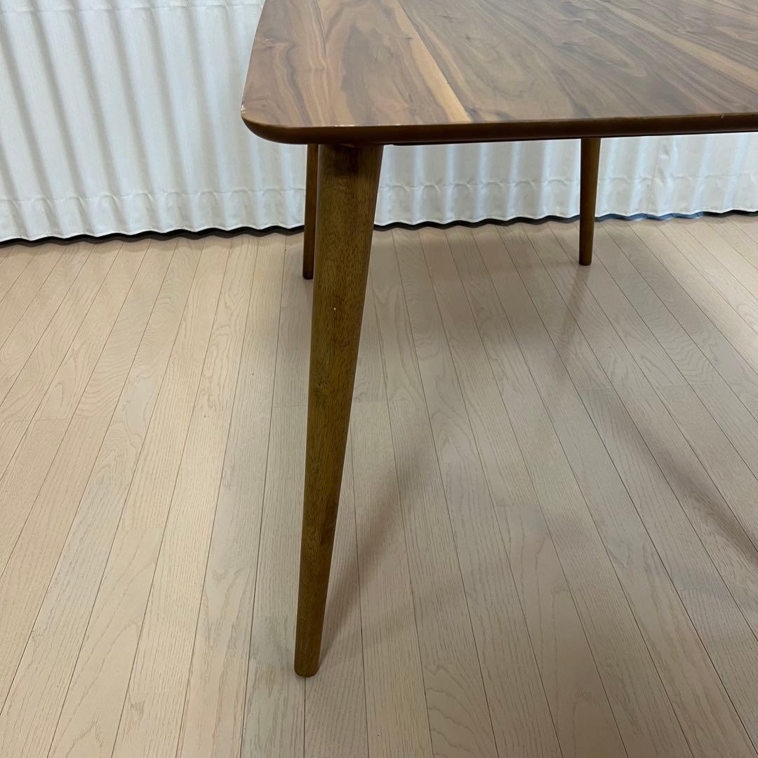 地域限定送料込み【TOMTE】　ウォールナット　ダイニングテーブル120cm