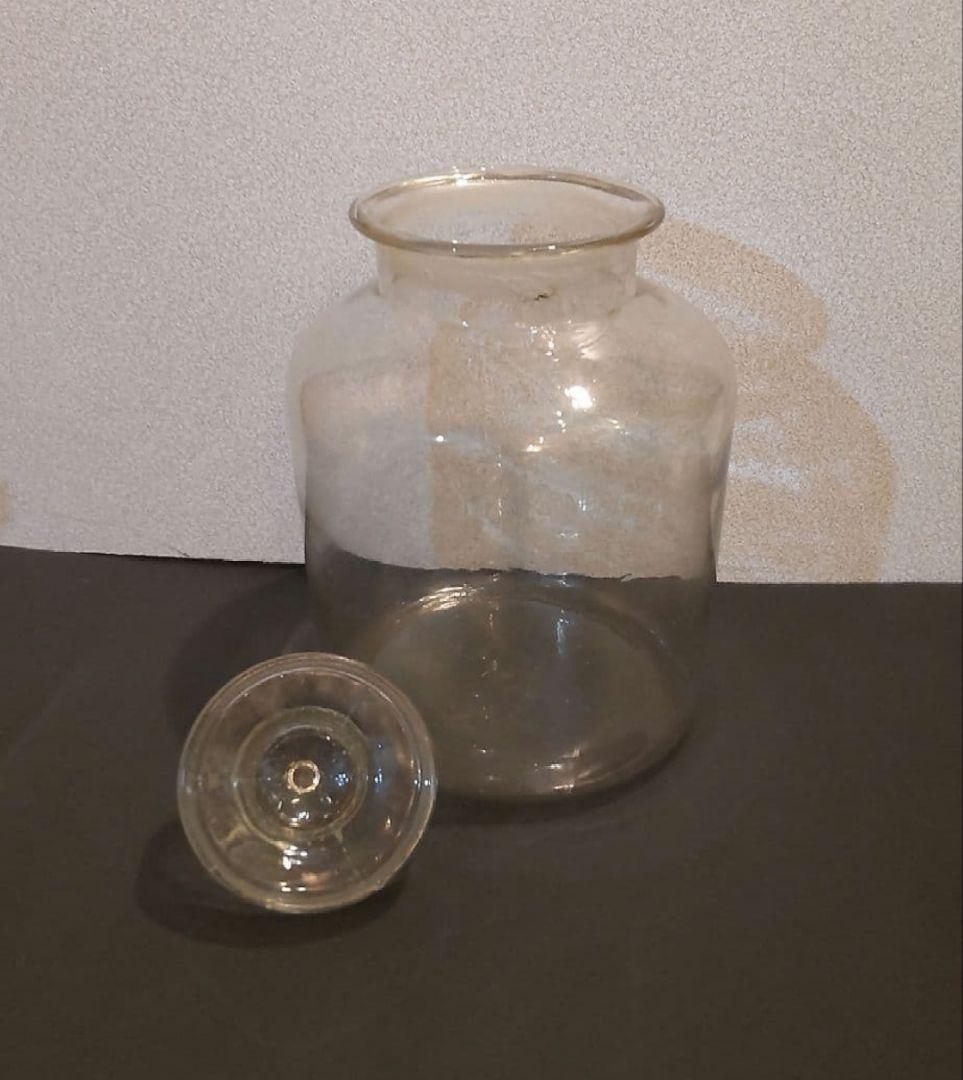 711B44骨董品 置物 昭和レトロ ガラス瓶 骨董