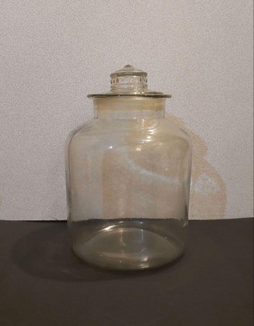 711B44骨董品 置物 昭和レトロ ガラス瓶 骨董