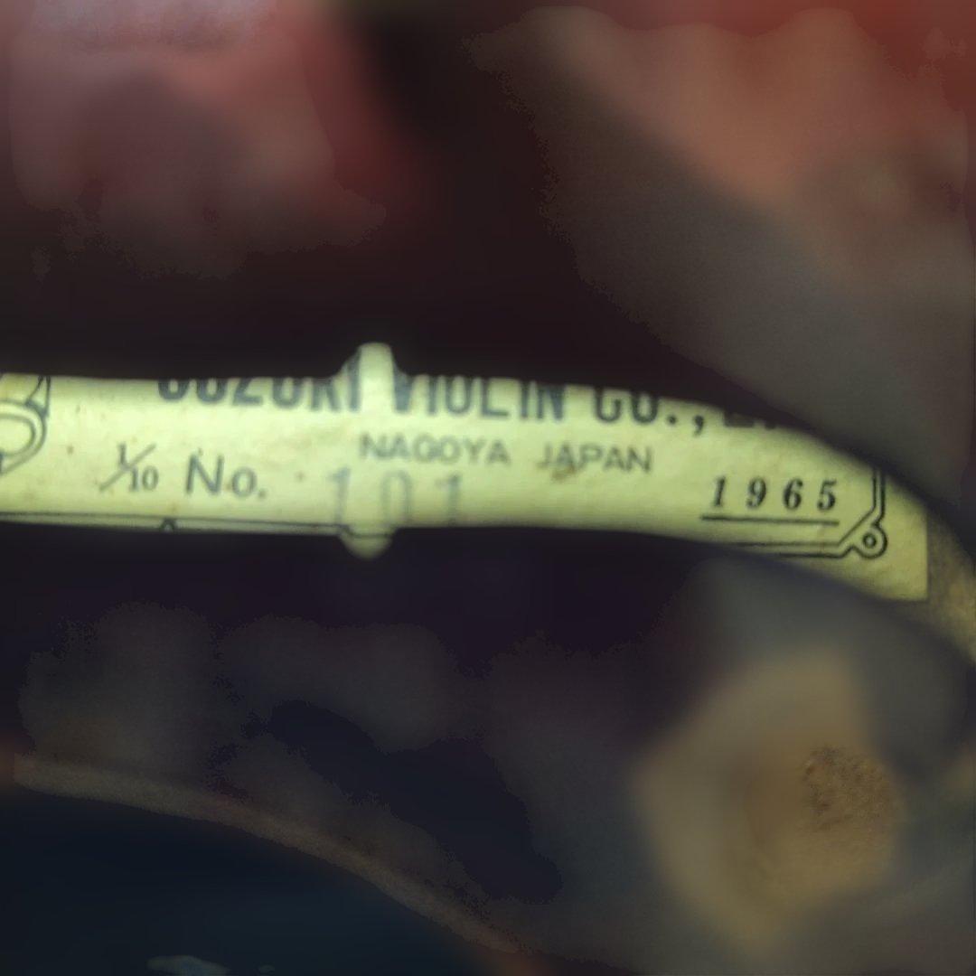 ♥4才前後の子供用♥スズキバイオリン1/10♥品番101♥弓、ケ―ス、松脂付き