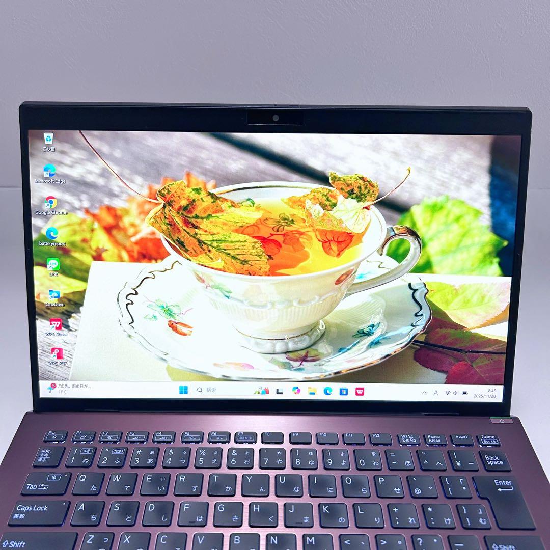 【激レア・ブロンズ／2022年製】VAIO｜第11世代i5／バッテリー超良好