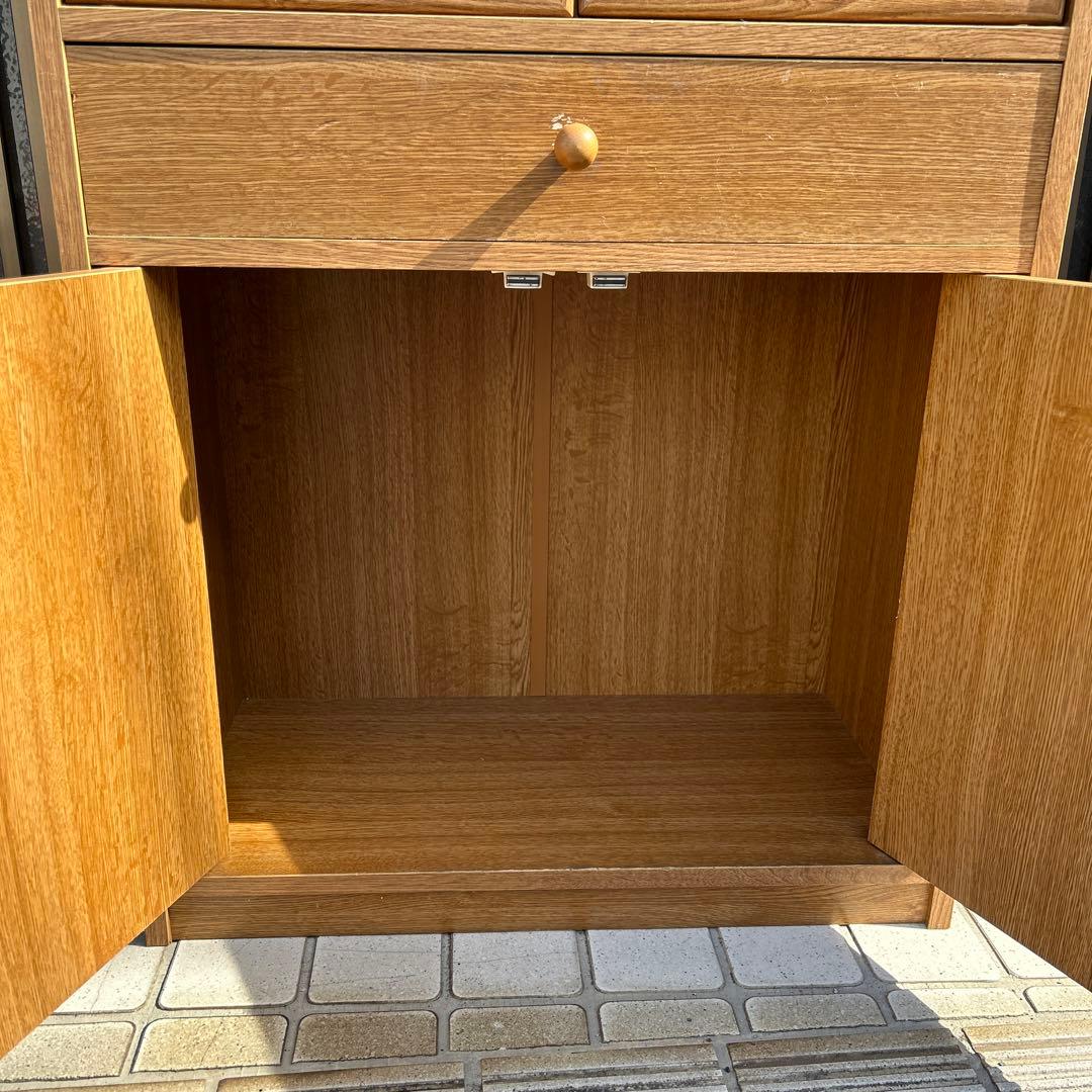 【昭和レトロ・アンティーク】食器棚　カップボード　キャビネット　飾り棚