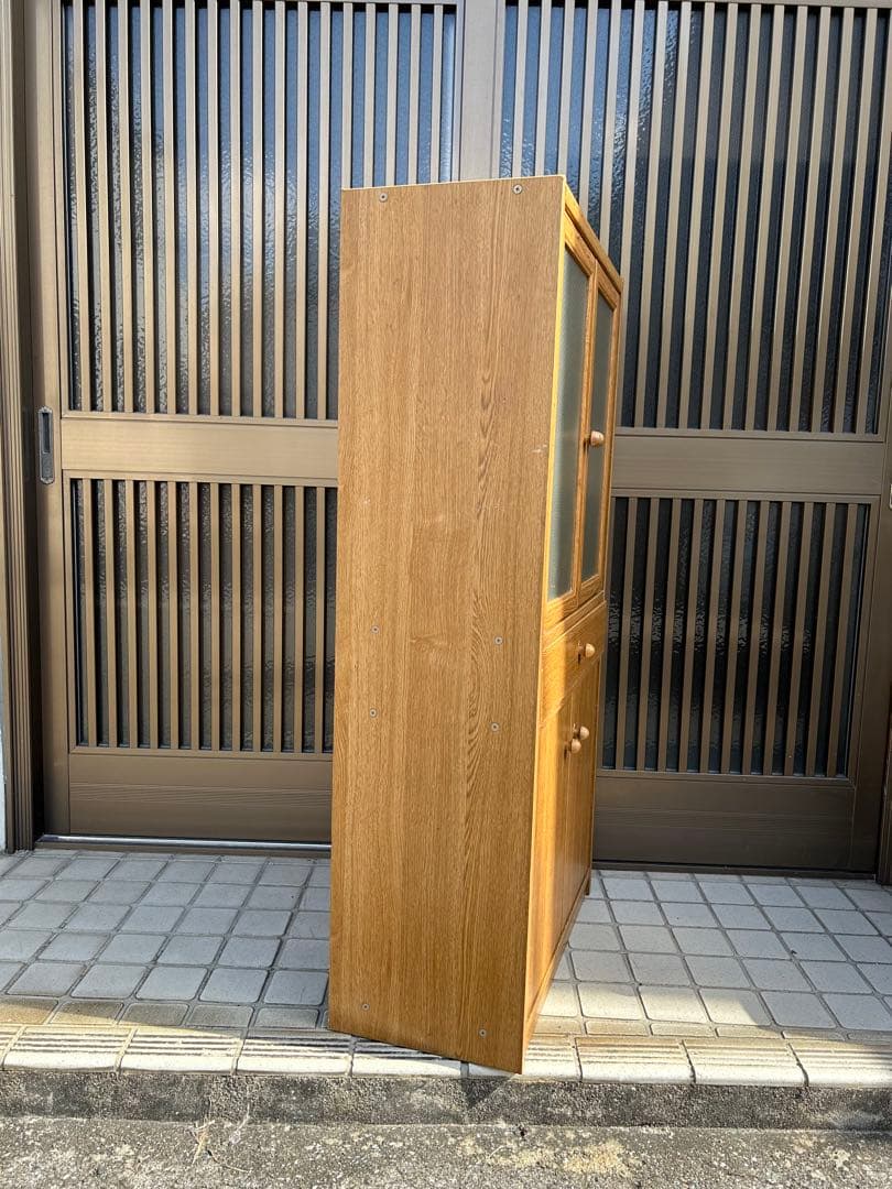 【昭和レトロ・アンティーク】食器棚　カップボード　キャビネット　飾り棚