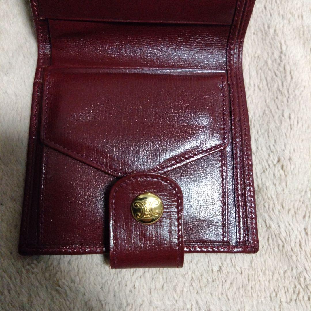 90s CELINE セリーヌ 二つ折り財布 スウェード マカダム コンパクト