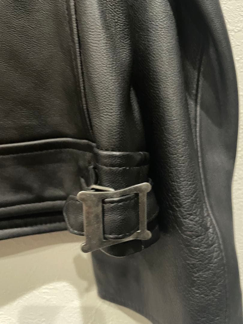 バックナンバー　レザージャケット 羊革 ブラック　シングルライダース　コーチ