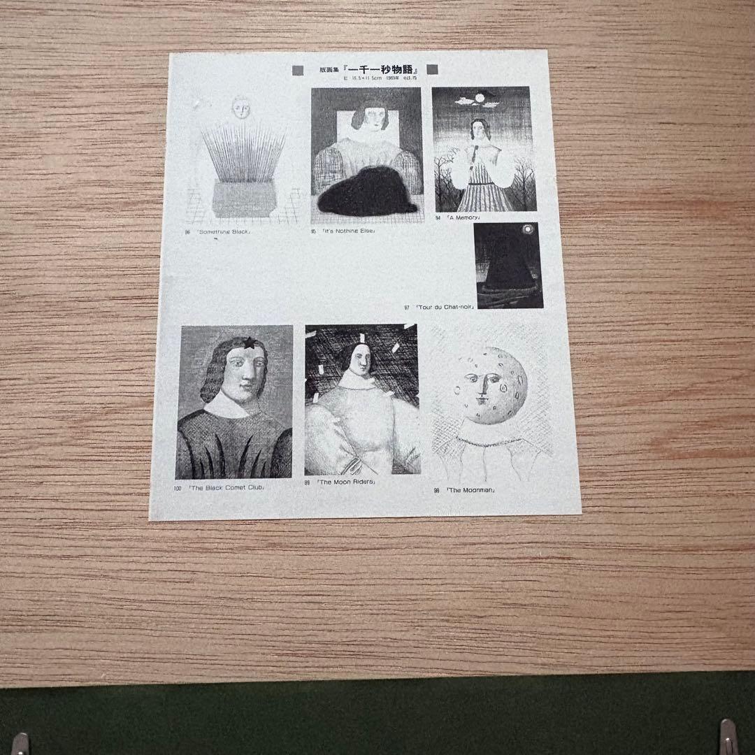 有元利夫　SOMETHING BLACK 一千一秒物語　1983年　作者保存版