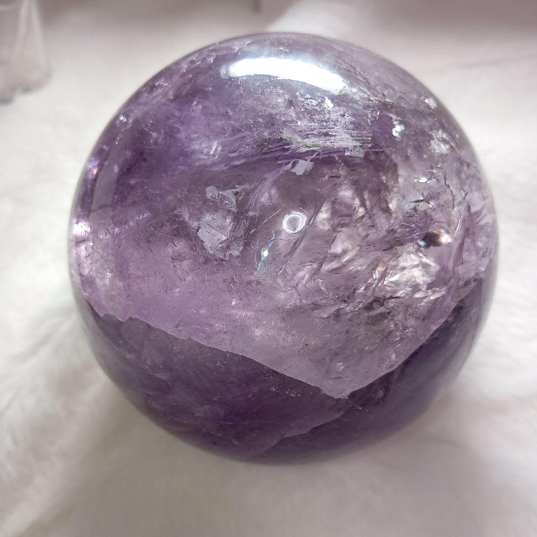 アメジスト 紫水晶 パワーストーン 球形 10.5cm
