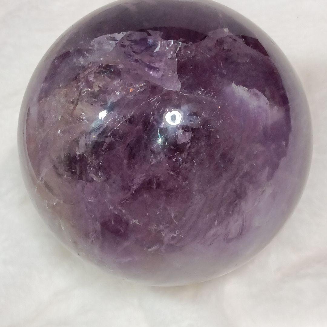 アメジスト 紫水晶 パワーストーン 球形 10.5cm