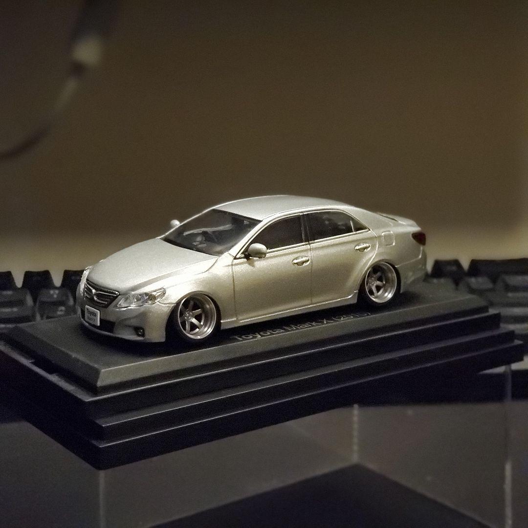 トヨタ マークX シルバー 1/64スケール