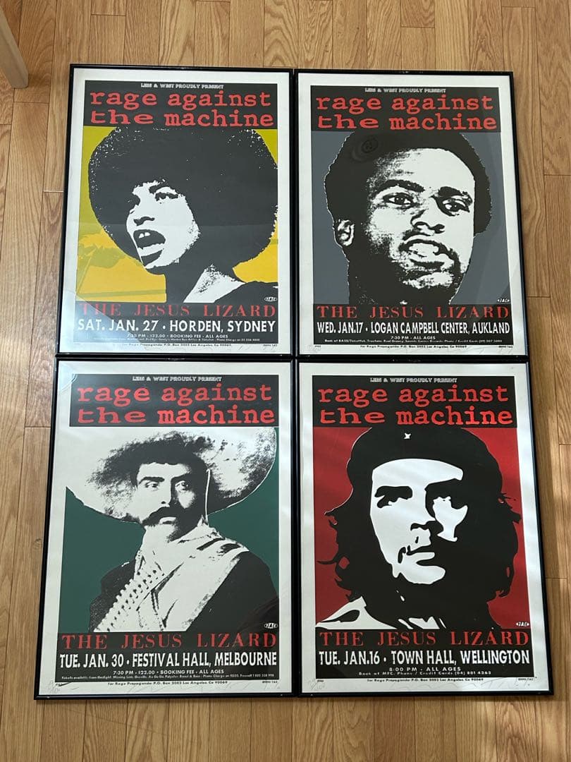 貴重 額付 RageAgainstTheMachine レイジ ポスター TAZ