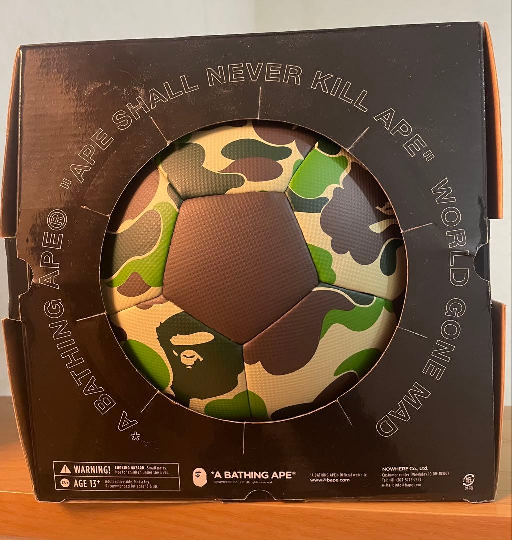 J*M様 エイプ　a bathing ape サッカーボール　カモフラ　レア　激