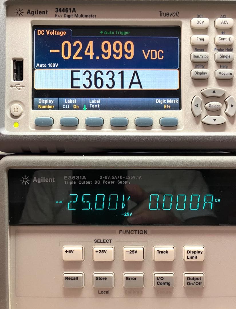 Agilent E3631 +/-25V/1A 6V/5A 正常動作品