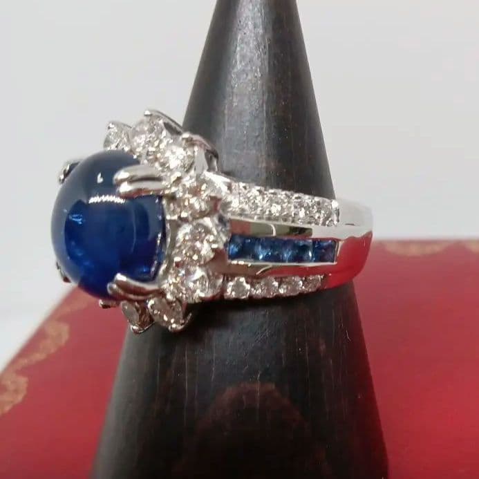 最終値下げ‼️6.40ctダイヤサファイアK18G　大幅値下げ‼️