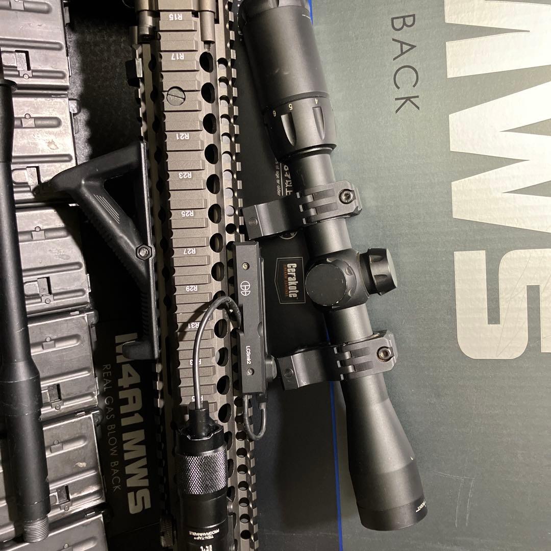 【しぃ】引退品　mws 東京マルイ M4A1 MWS GBB 付属品多数