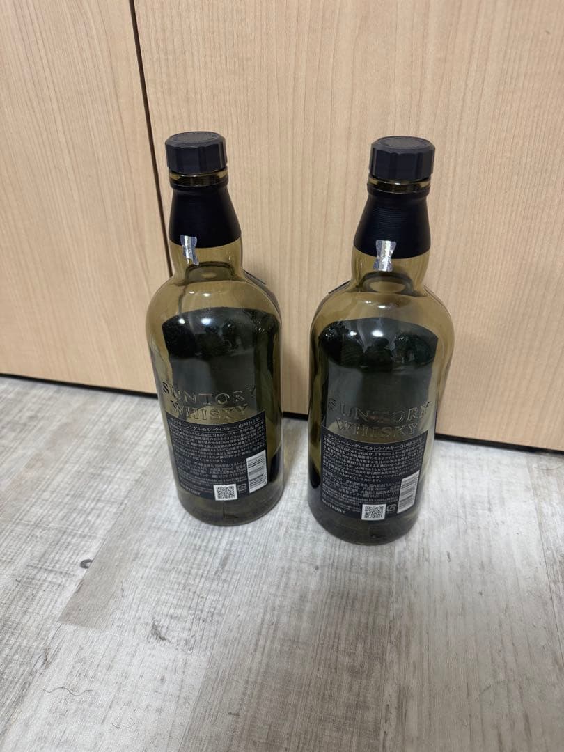 山崎 18年 シングルモルトウイスキー 空瓶2本セット箱あり