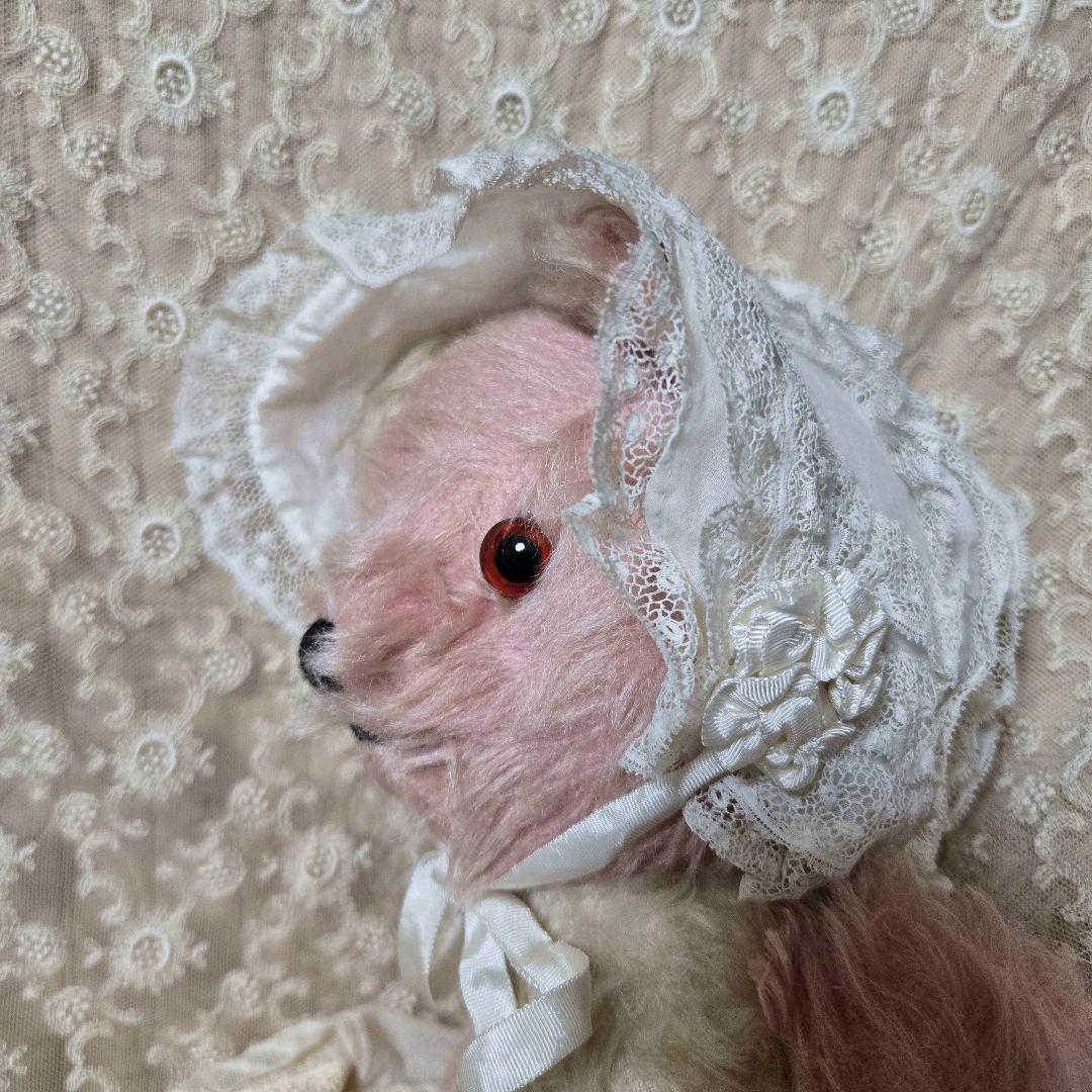 ペディグリー アンティークベア テディベア ピンク