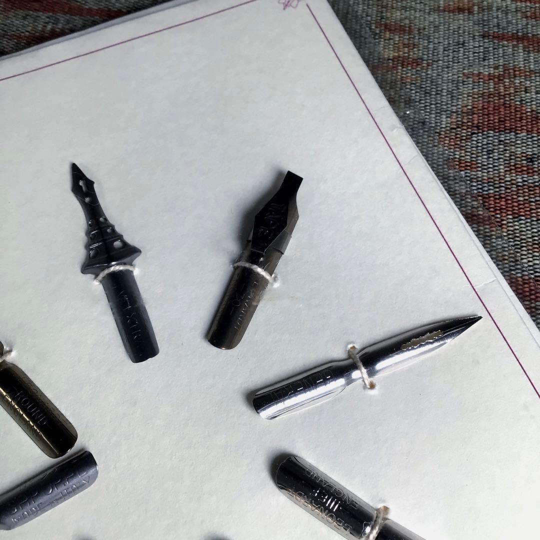 『季節のうー特価』　IL PAPIRO ヴィンテージ　ペン先　つけペン　8本