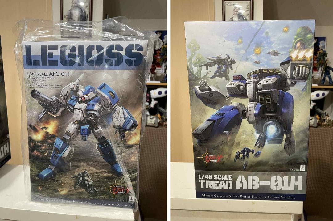 RIOBOT1/48トレッドと AFC-01H レギオス・エータ モスピーダ