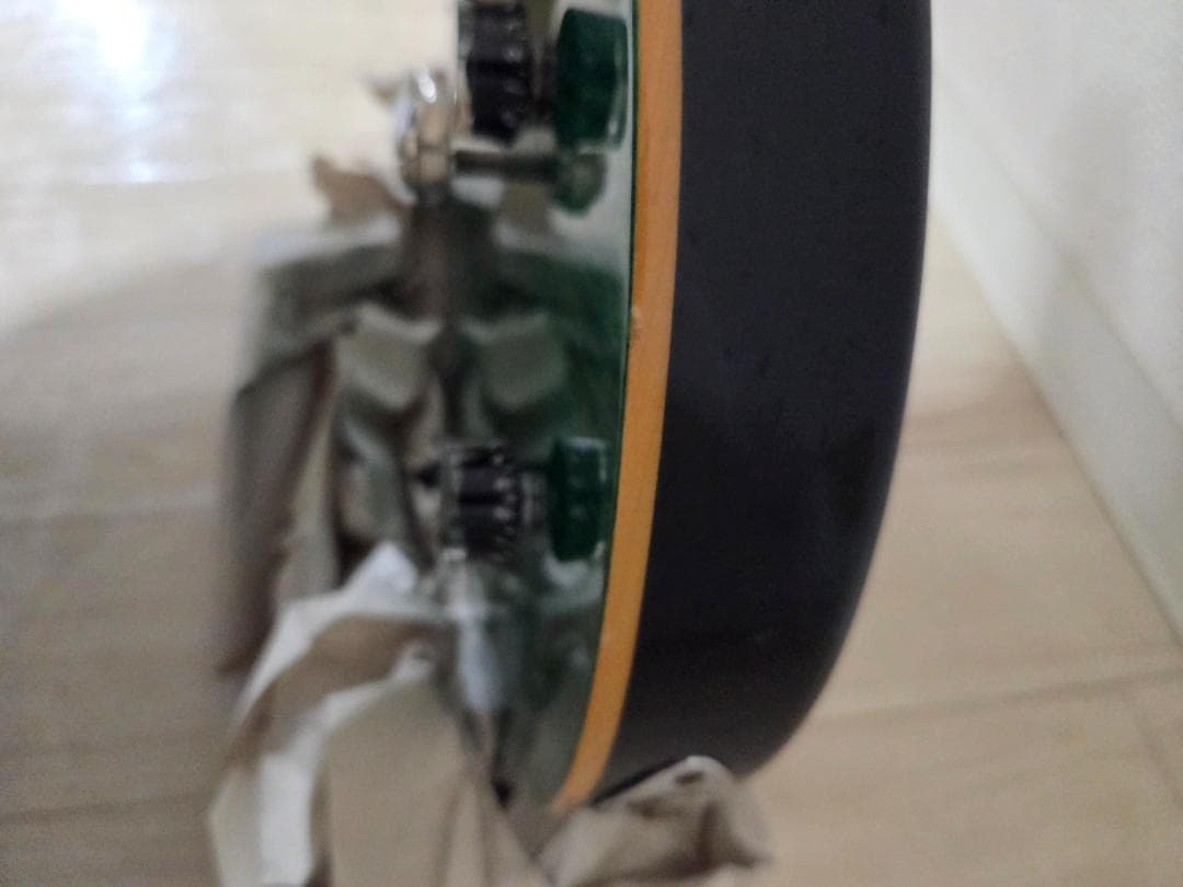 エレキギター グリーン フレイムメイプル