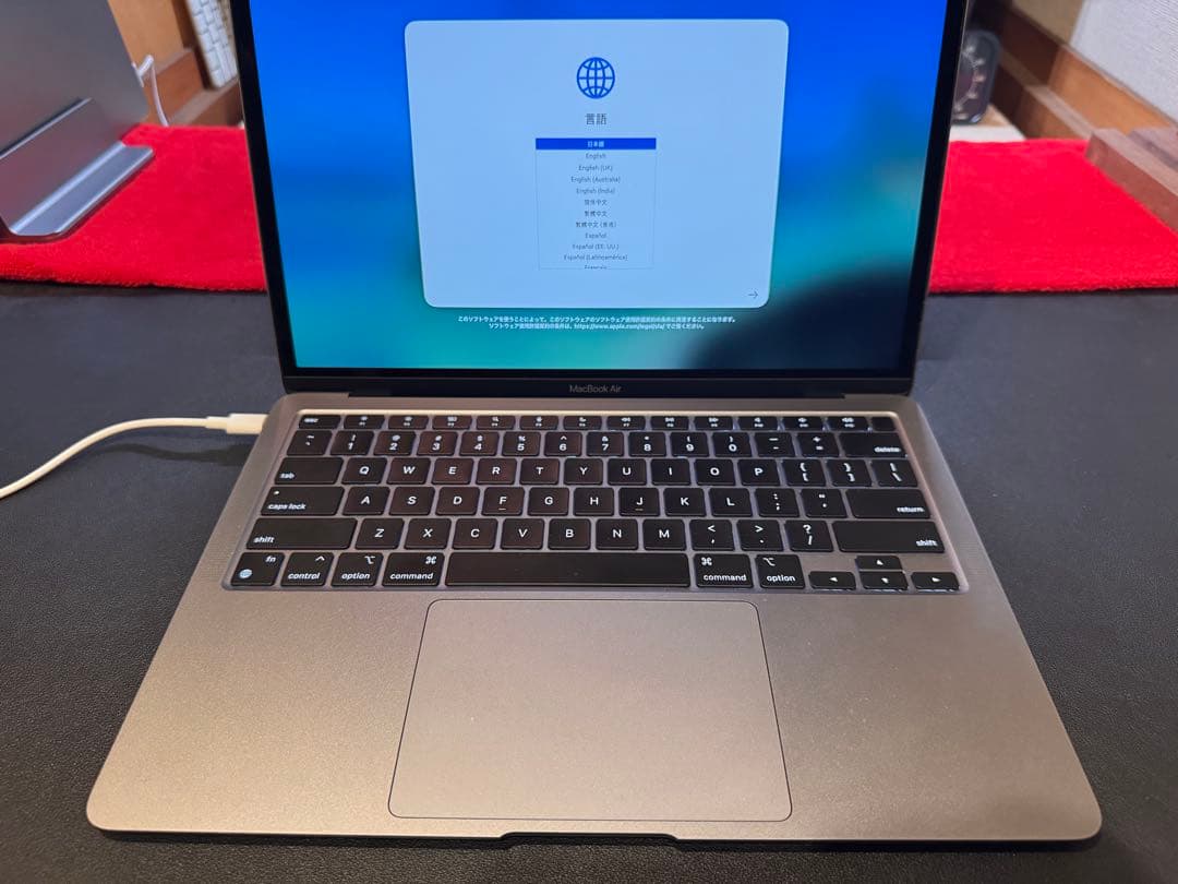 MacBook Air M1 USキーボード 256GB 8G 電池99%
