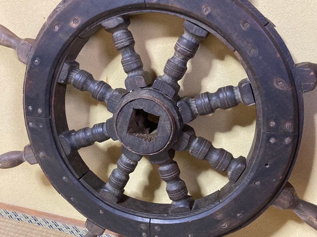 舵輪 ラット 船 船舶 No.4